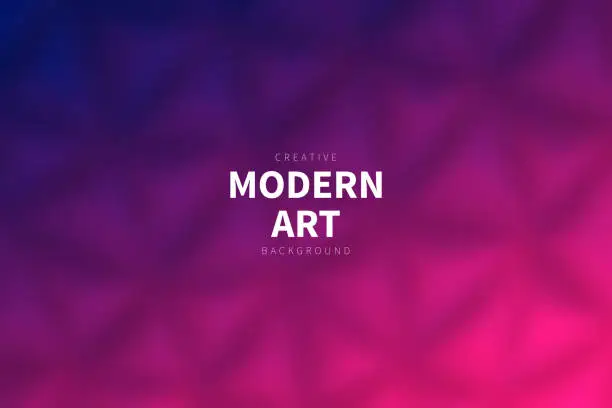 Vector illustration of Abstract blurred background - Pink gradient - Geometric texture