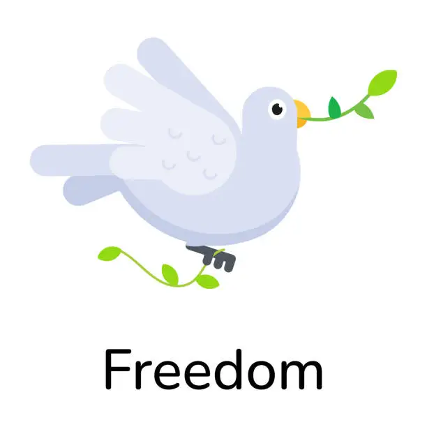 Vector illustration of Freedom