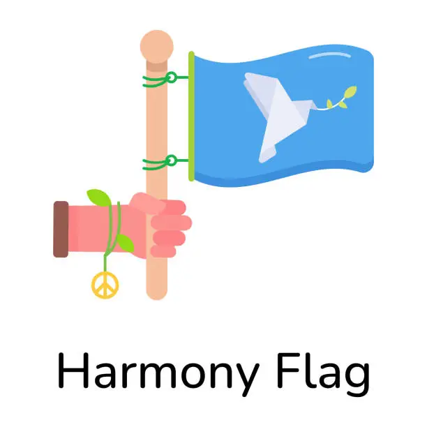 Vector illustration of Harmony Flag