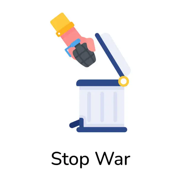 Vector illustration of Stop War