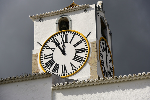 Clock in the tower of Santa Maria do Castello Church