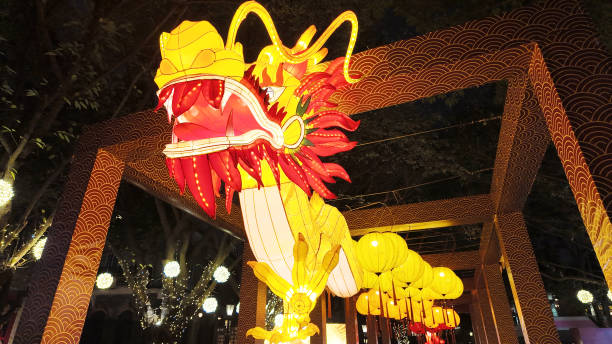 istock Chinese dragon latern celebrating spring  festival 2085784915