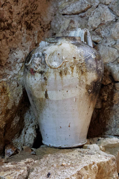 istock ancient vase or amphora or jar in the cavern ruin 2085835838