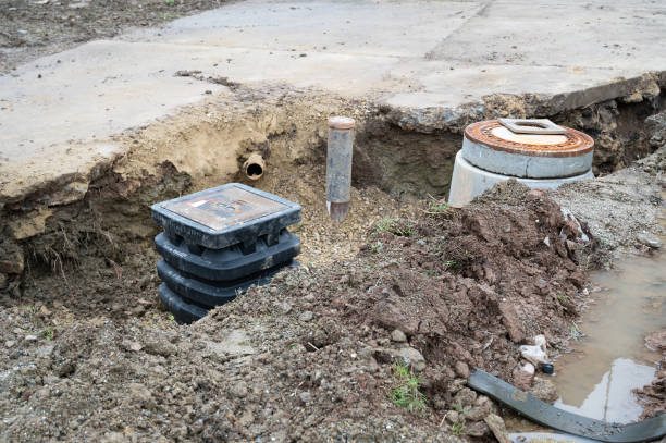 istock Replacement of water pipe leak, drain repair, emergency service, construction site 2085902658