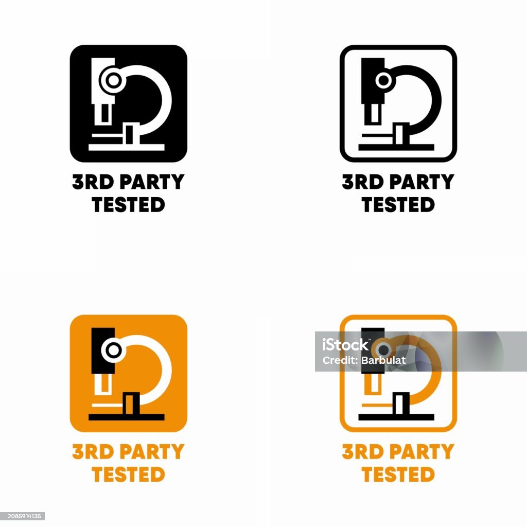 3rd Party Tested Vector Information Sign Stock Illustration - Download ...