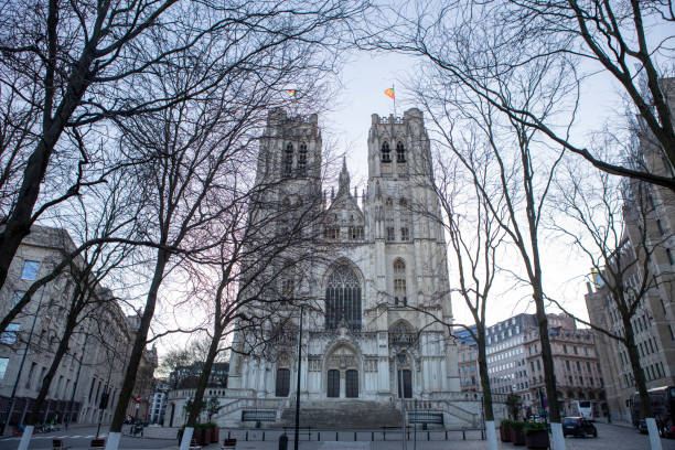 istock Brussels - St. Michael and St. Gudula Cathedral early morning 2085915746
