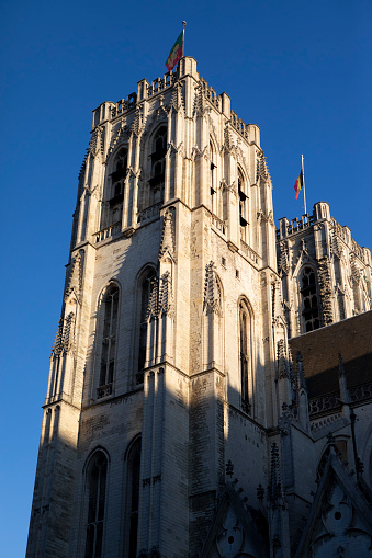 St Michael and St Gudula Cathedral, Brussels in springtime