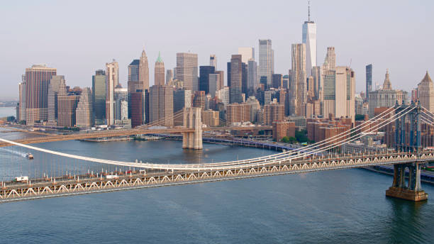 istock Manhattan Bridge and Brooklyn Bridge over East River 2085989683