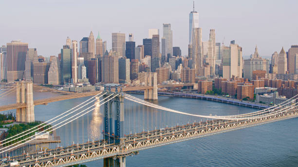 istock Manhattan Bridge and Brooklyn Bridge over East River 2085990198
