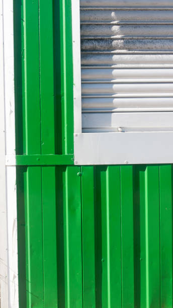 istock Green metal kiosk detail 2086012230
