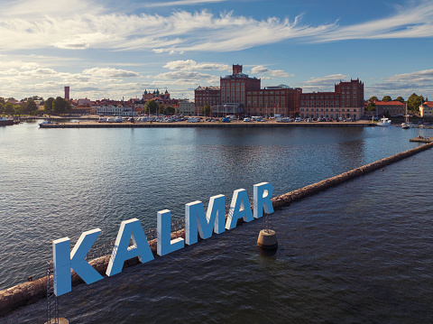 The city of Kalmar on the Baltic Sea coast of Sweden.