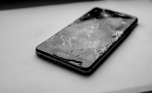 istock Photo of smartphone with broken display. 2086056827
