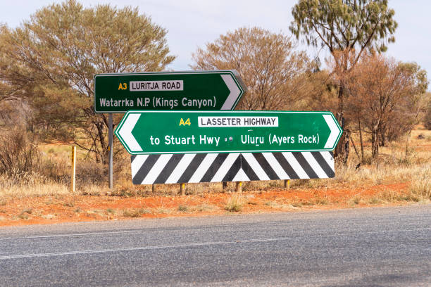 Lasseter Highway and Luritja Road junction