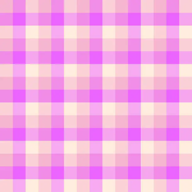 Vector illustration of Seamless checkered pattern in pink colours.