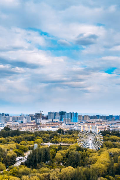 istock Ferris wheel Skyline in Qingcheng Park, Hohhot, Inner Mongolia, China 2086199152