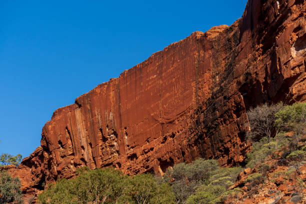 View of rock formation on the Kings Creek Walk, Kings Canyon in the Northern Territory, Australia.