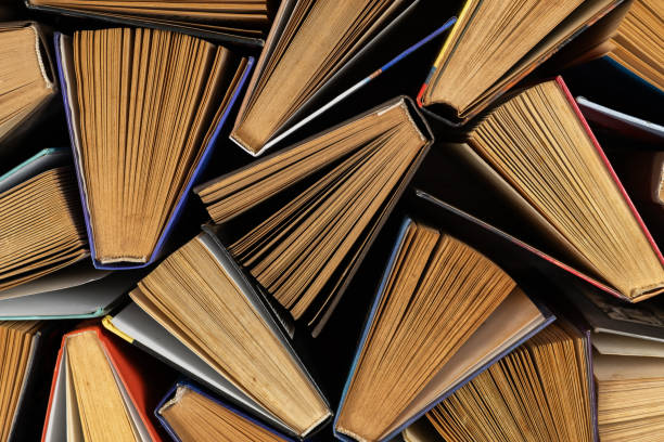 istock Old and used hardback books or textbooks 2086245218