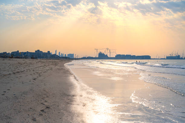 istock The coast of Persian Gulf, Abu Dhabi Beach. 2086363876