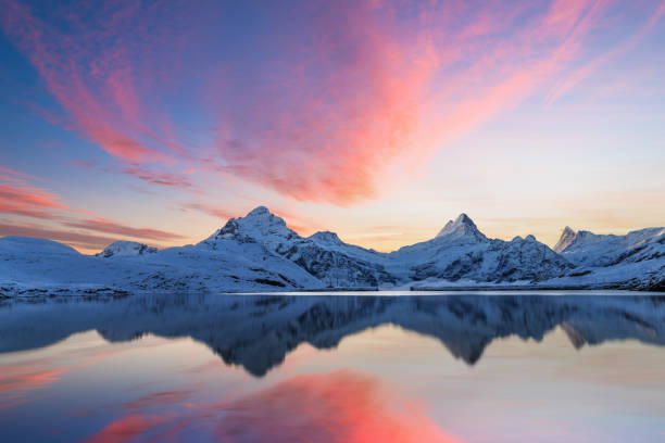 istock Lake Bachalpsee with Jungfrau, Eiger, and Monch Peaks 2086367076