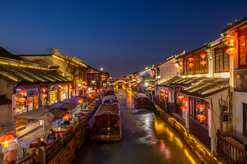 The night view in Suzhou