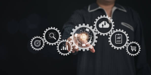 istock Digital transformation change management by Ai technology to process for new technology big data and business process strategy, cloud computing, smart industry internet and customer service management 2086391849