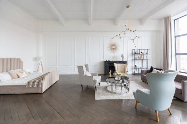 istock Modern,Luxury,Stylish,Apartment,Interior,In,Pastel,Colors.,A,Very 2086400157