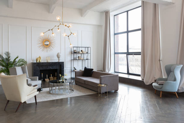 istock Modern,Luxury,Stylish,Apartment,Interior,In,Pastel,Colors.,A,Very 2086400683