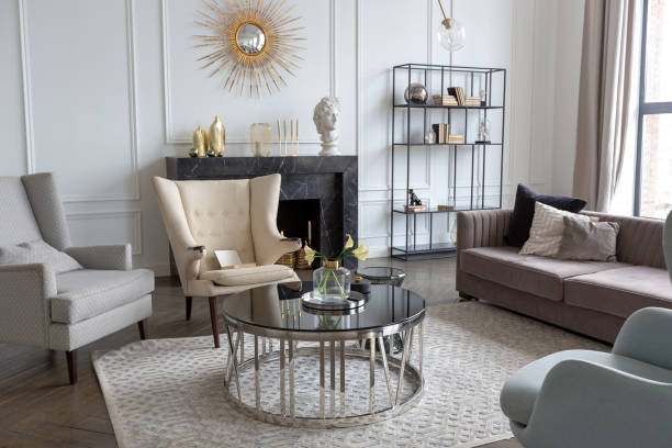 istock Modern,Luxury,Stylish,Apartment,Interior,In,Pastel,Colors.,A,Very 2086403856