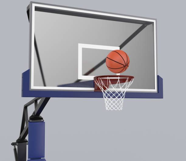 istock Basketball Backboard and Ball 2086414728
