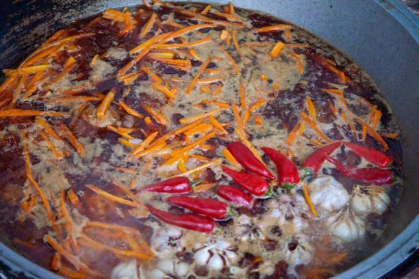 istock a uzbek traditional food in large quantities 2086442502
