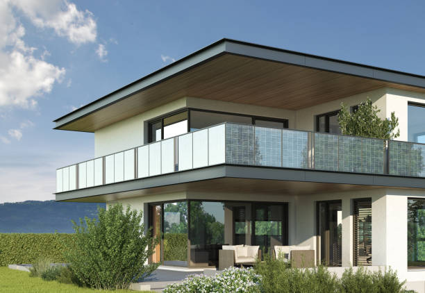 istock Modern Building with balcony power plant 2086459981