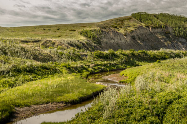 istock Farm lands and bad lands Kneehill County Alberta Canada 2086466807