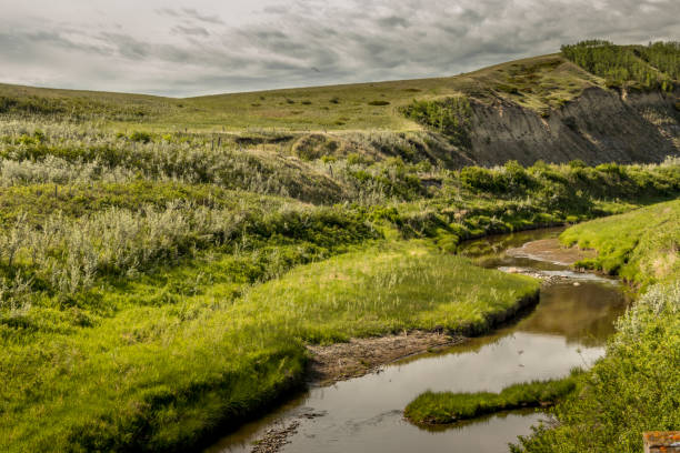 istock Farm lands and bad lands Kneehill County Alberta Canada 2086468858