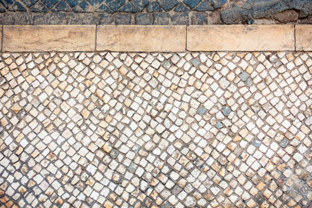 istock Old European sidewalk and curb 2086478750