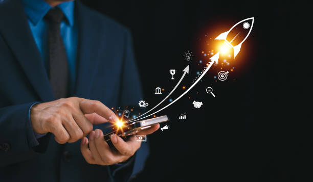 istock Startup business trend growth concept, improve development chart of company. Graph upward arrow grow up. Plan best sale performance return on investment stock, opportunity success challenge strategy 2086497638