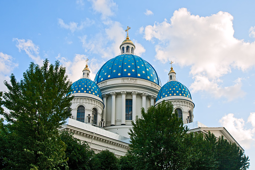 Domes of the Trinity Izmailovsky Cathedral, St. Petersburg