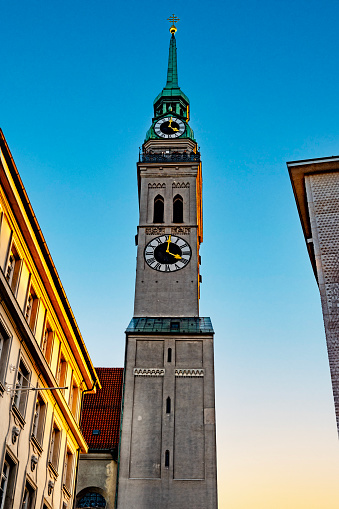 Munich's oldest church, housing the jeweled skeleton of St. Mundita, plus a tower with city views.
