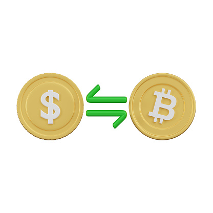 A representation of exchange rate movements between a traditional fiat currency and Bitcoin, symbolizing the fluctuating cryptocurrency exchange rates.