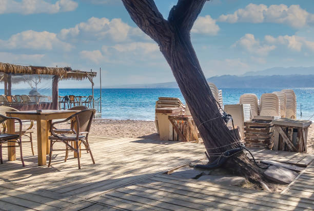 istock Morning on a public beach in Eilat 2086552954