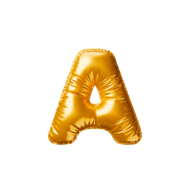 istock Golden balloon Letter A. 3d render illustration 2086554051