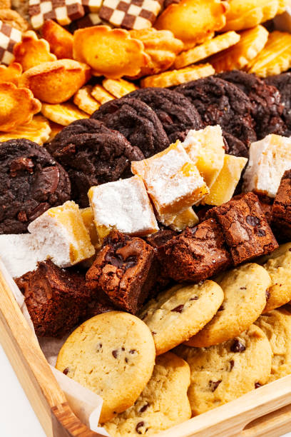 Tray of various cookies