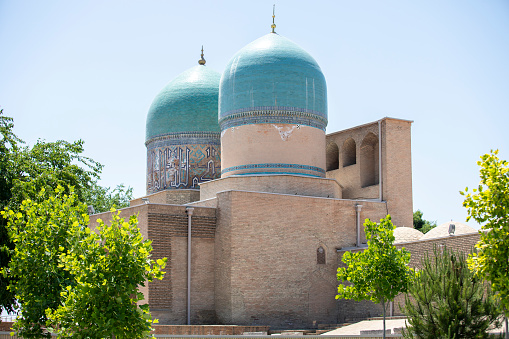 a big dome in the historical place of uzbekistan