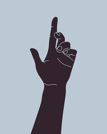 Hands reaching out. Hand gesture of help. Give me your hand. Vector illustration