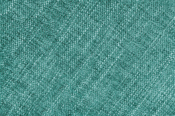 istock Coarse weave jacquard fabric texture background, turquoise cloth texture 2086608323