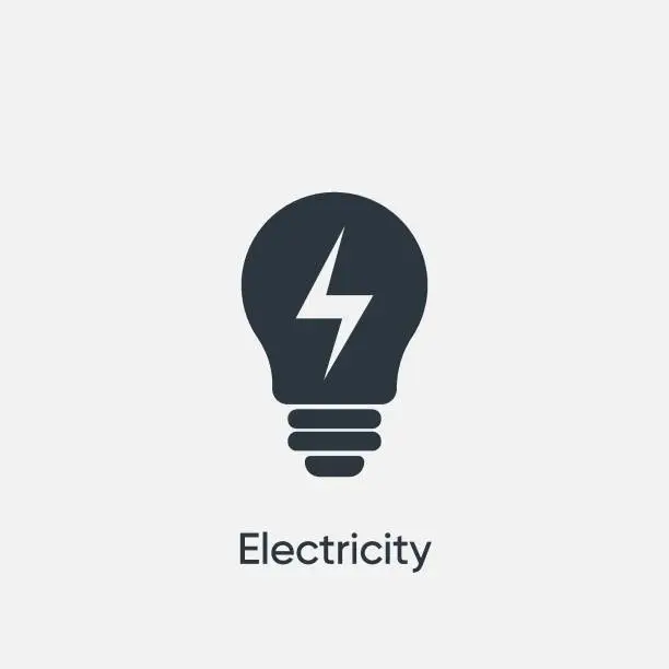 Vector illustration of Bulb icon. Simple ecology element illustration.