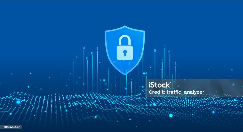 Abstract Technical Security Background Stock Illustration - Download ...