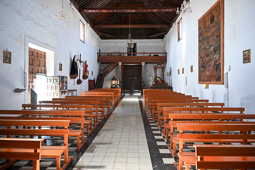 Antigua, Fuerteventura, Spain, February 16, 2024 - The Church of Our Lady in Antigua, Fuerteventura