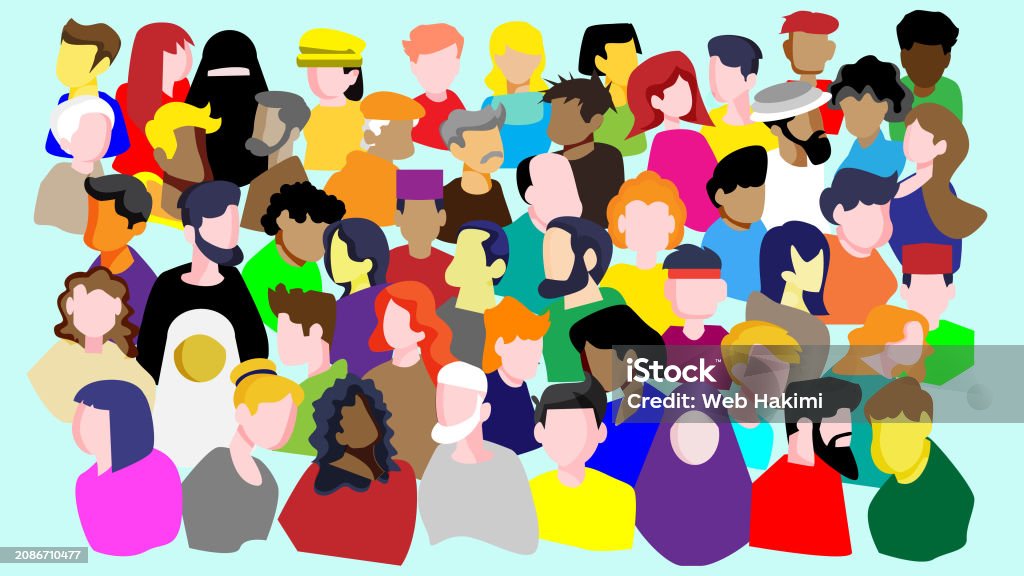 Different Races Frame Differences Between Human Races Stock Illustration - Download Image Now ...