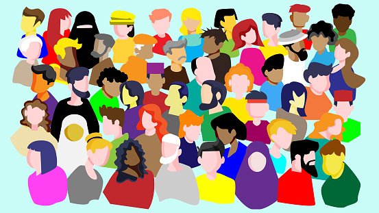 Different Features Between The Races Differences Between Human Races Stock Illustration - Download Image Now ...