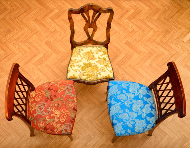 istock Vintage italian chairs high angle view 2086756957